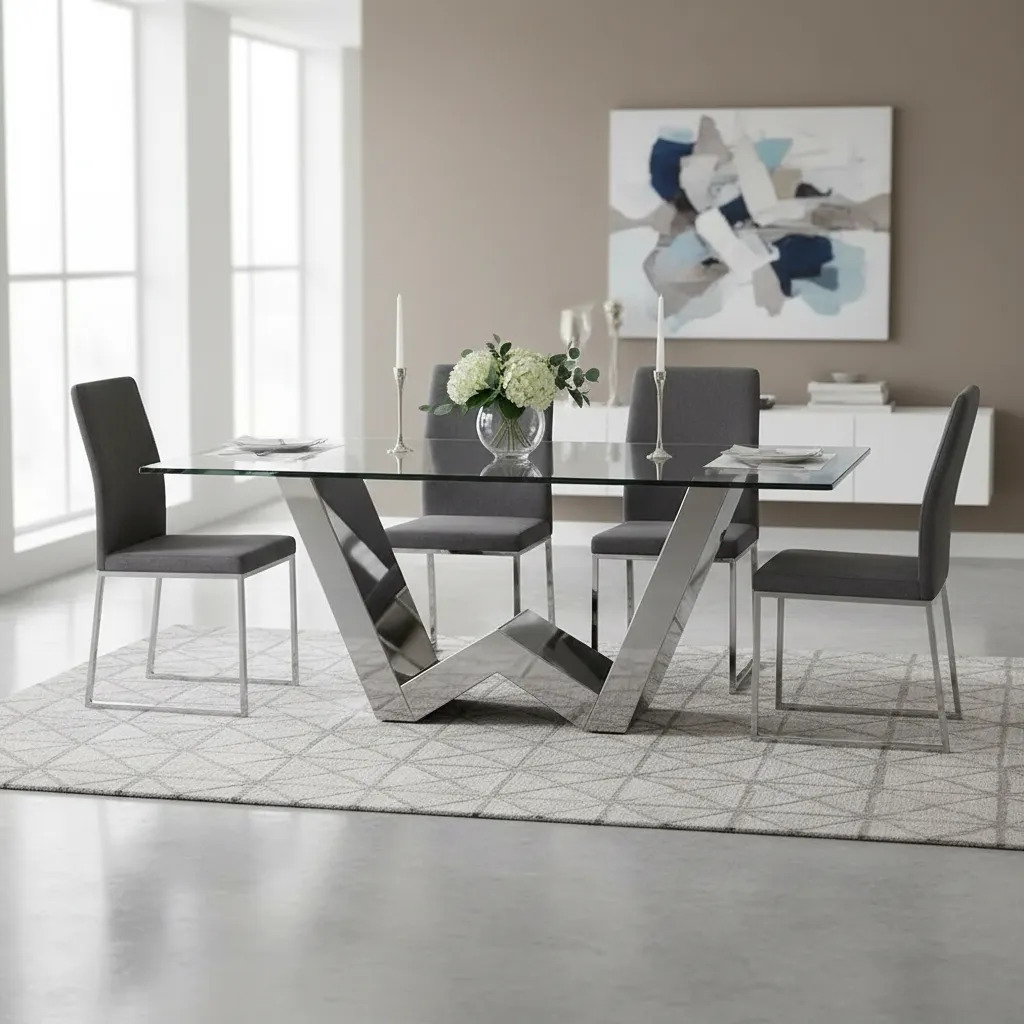 Mesa Win Acero Detalle